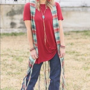 Crazy Train Serape Duster NIB